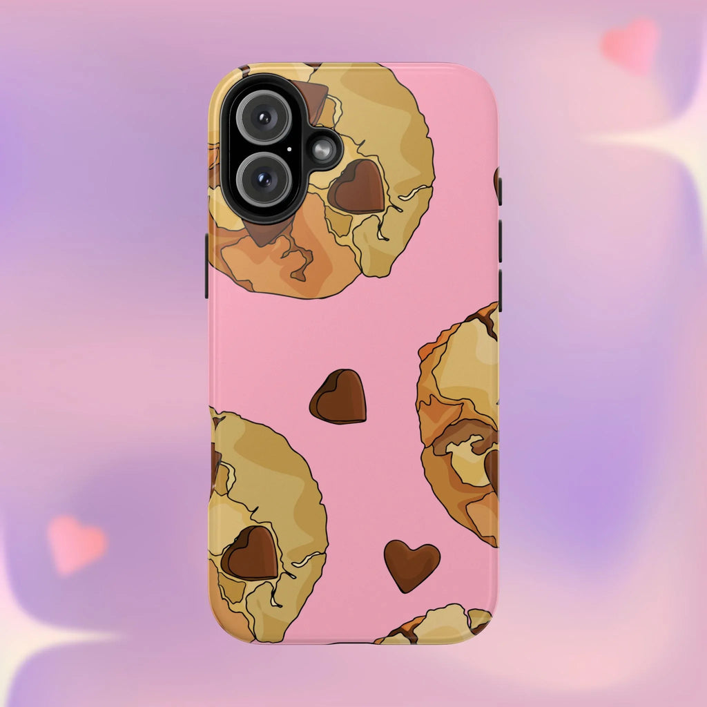 Chocolate Chip Cookies Phone Case (Apple & Android) - Pink Sweetheart