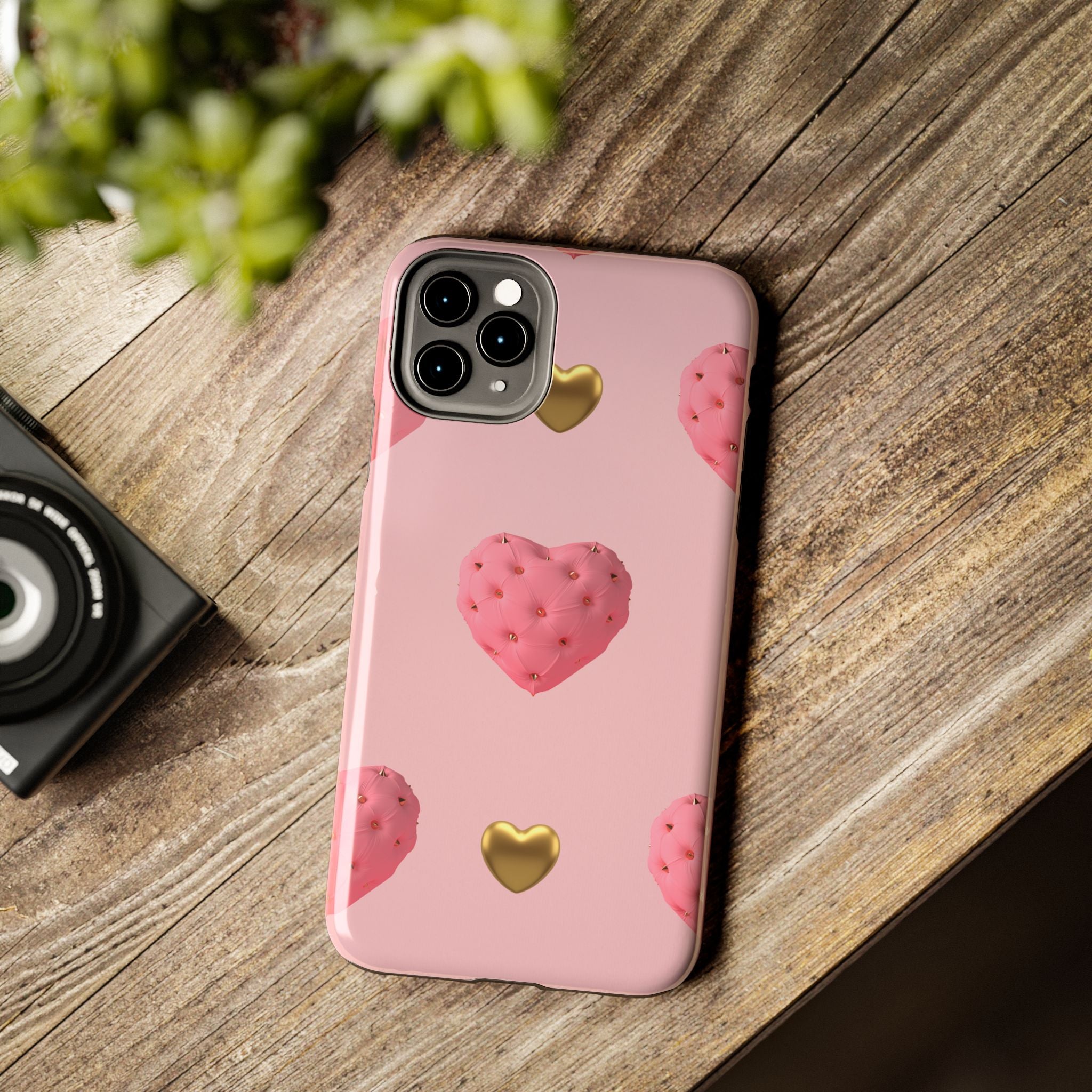 Heart of Gold Pink Phone Case (Apple & Android)