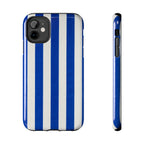 Blue & White Stripes Phone Case (Apple & Android)
