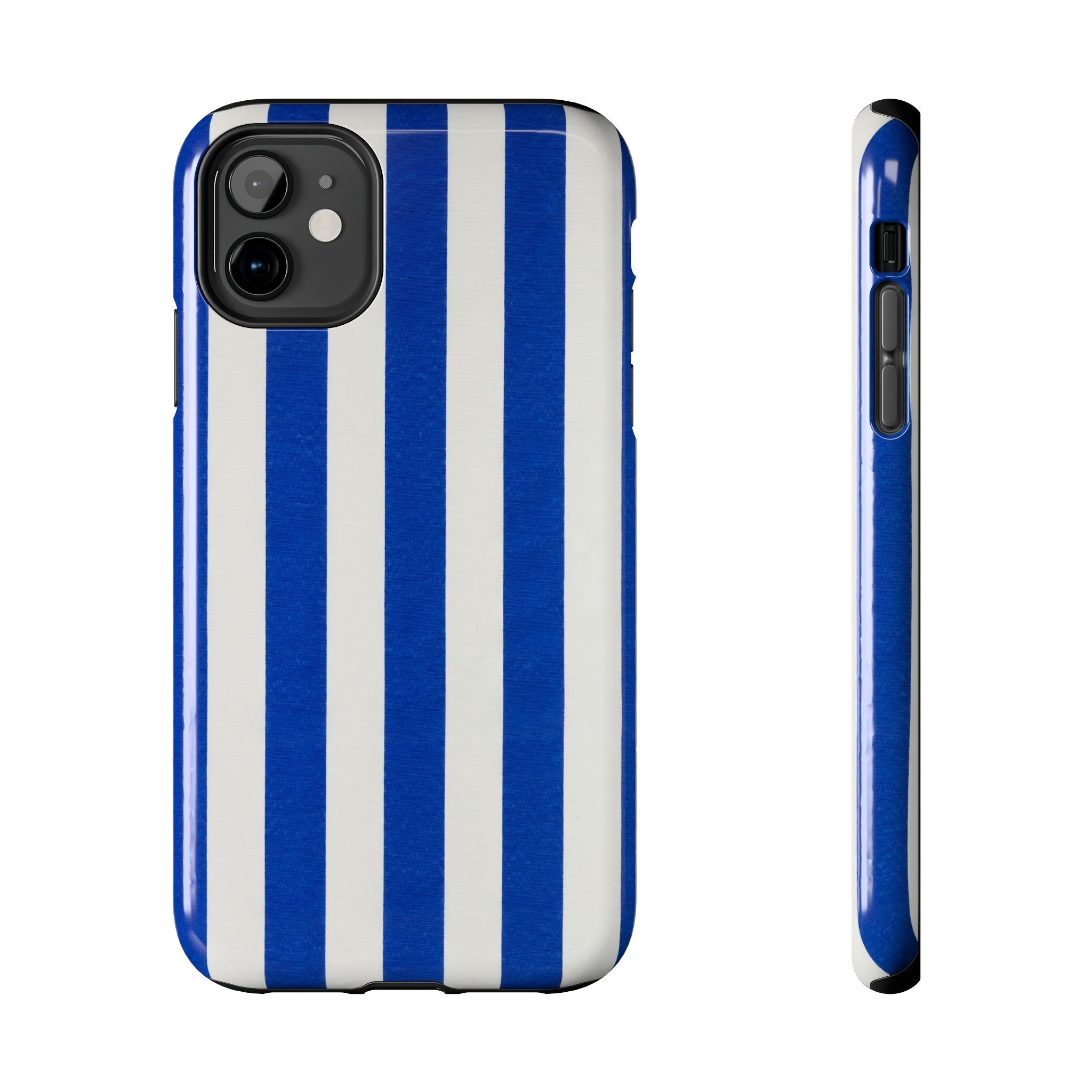 Blue & White Stripes Phone Case (Apple & Android)
