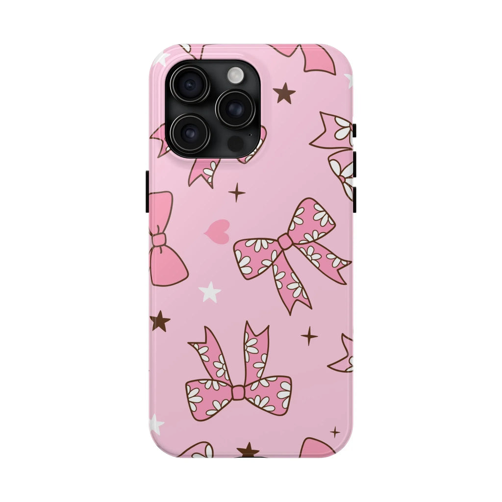 Pretty Pink Bows Phone Case (Apple & Android) - Pink Sweetheart