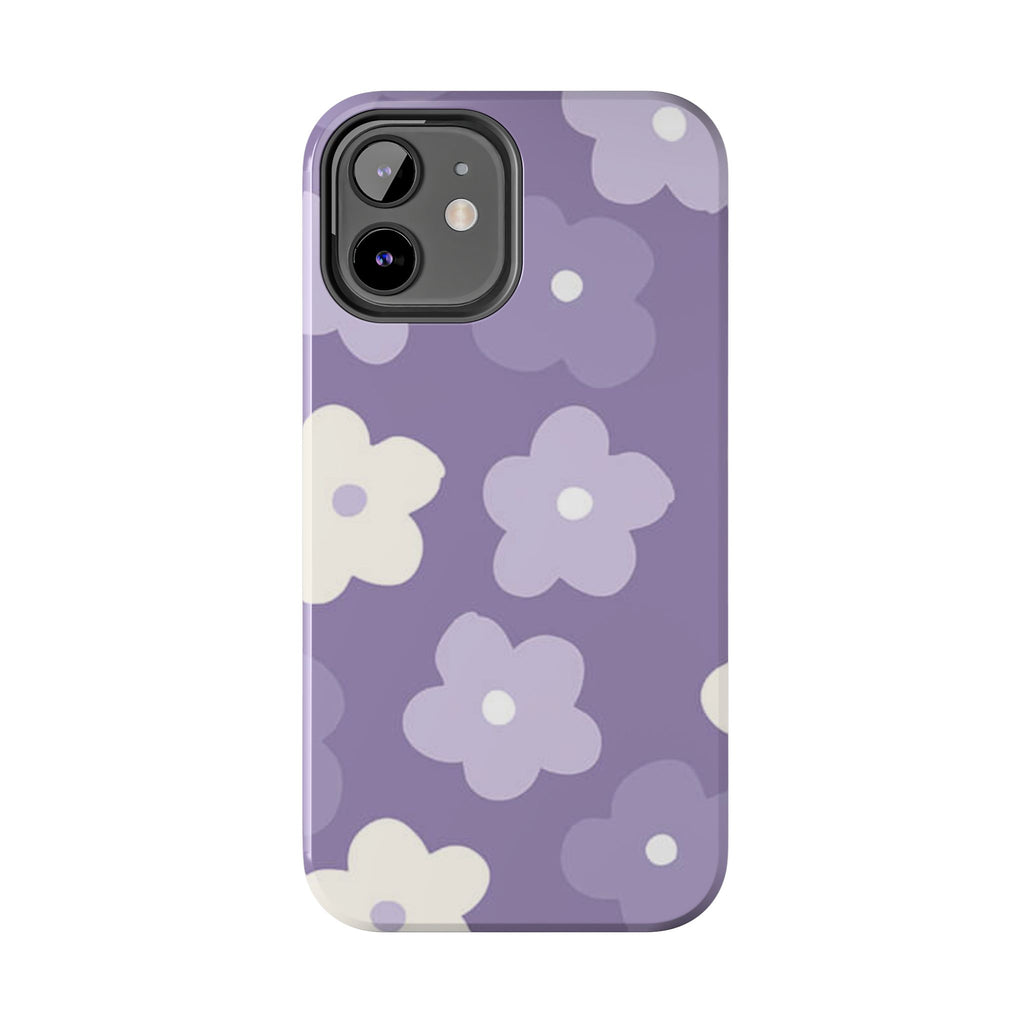Pastel Purple Flowers Phone Case (Apple & Android)