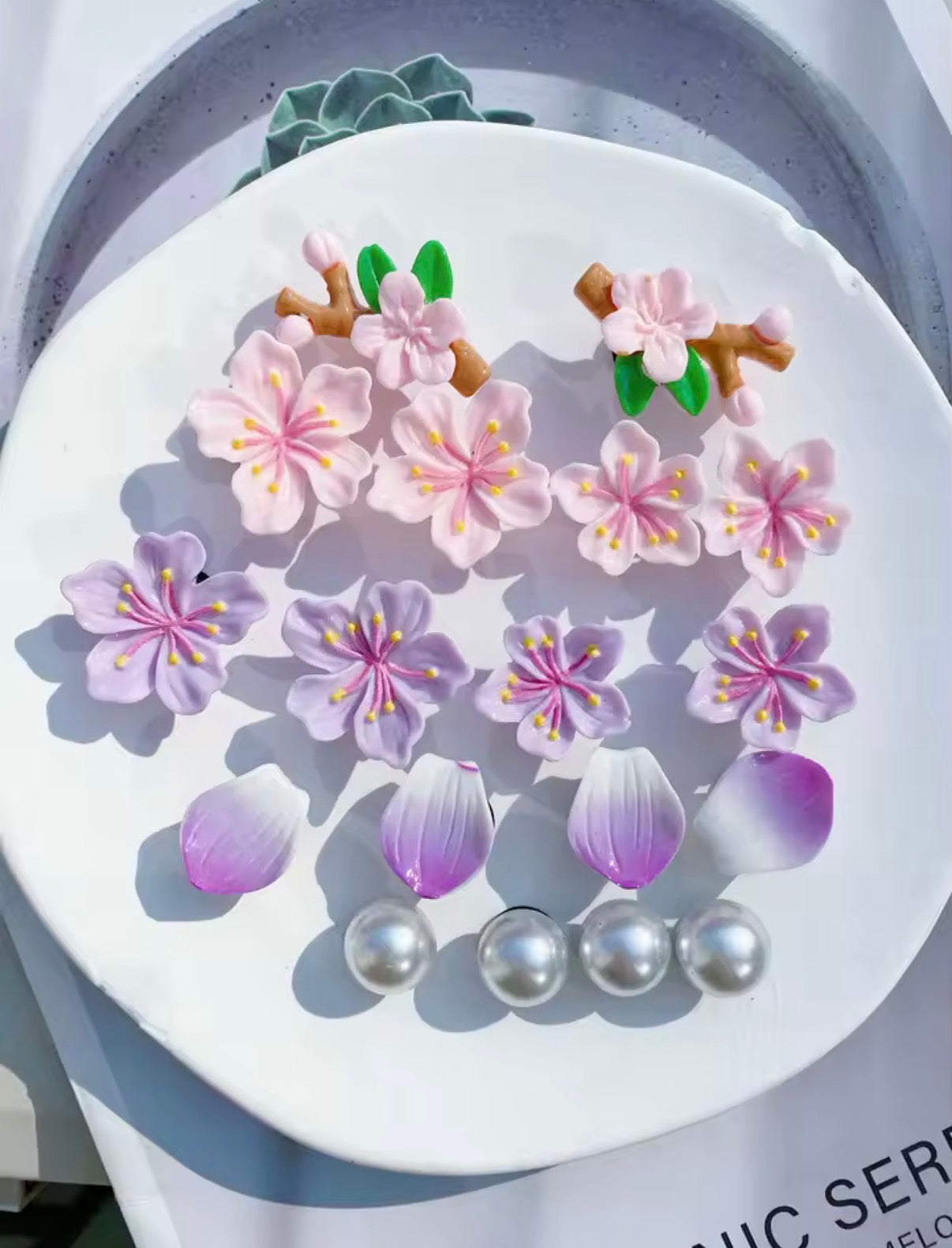 Pink Amethyst Dream Clog Charms Set