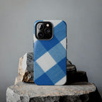 Classic Blue Gingham Phone Case (Apple & Android)