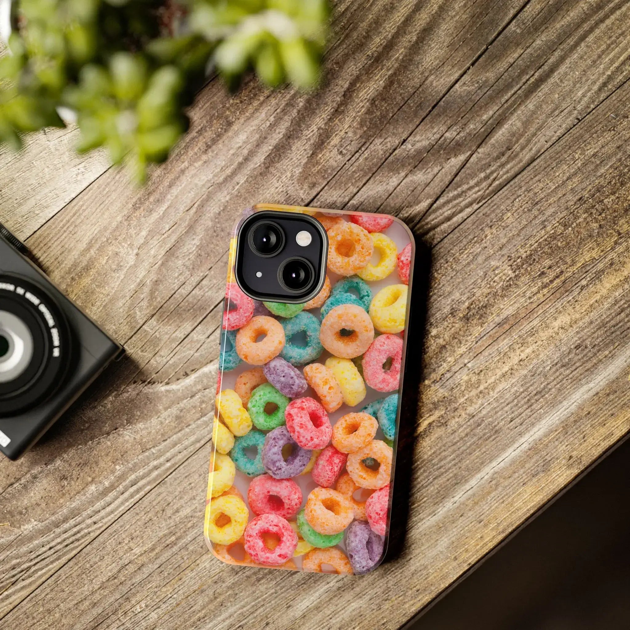 Morning Cereal Loops Phone Case (Apple & Android) - Pink Sweetheart