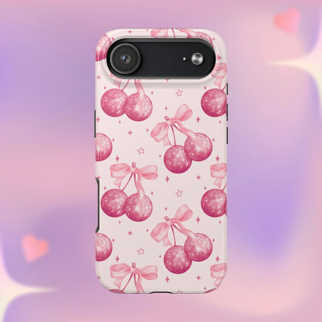 Disco Cherries Phone Case (Apple & Android) - Pink Sweetheart