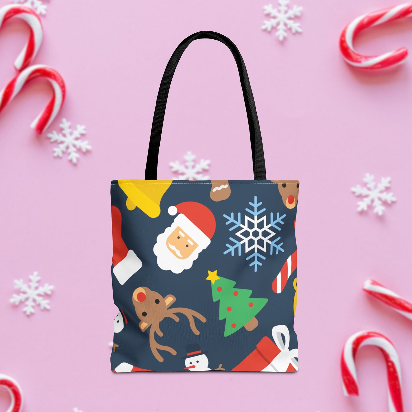 Jolly Christmas Pattern Tote Bag