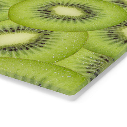 Green Kiwi Glass Cutting Board