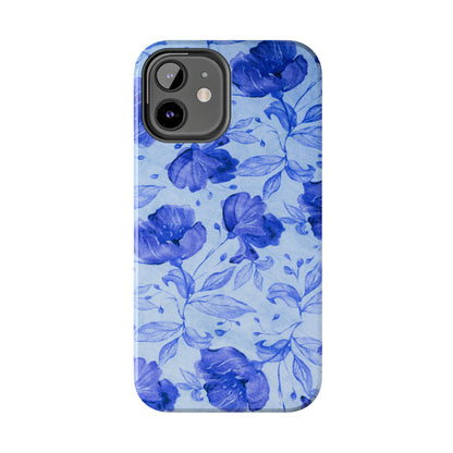 Blue Floral Pattern Phone Case