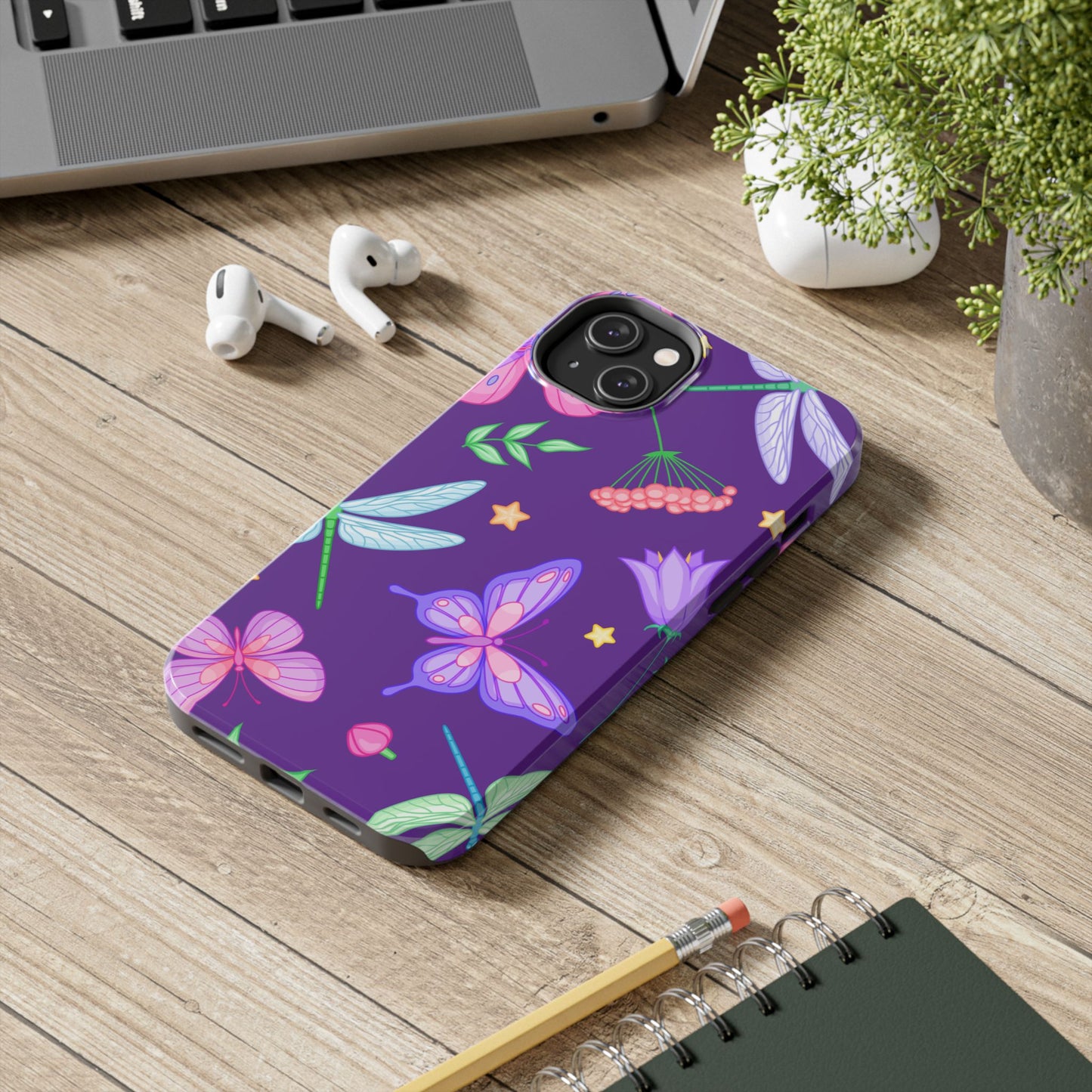 Purple Majestic Butterfly Phone Case