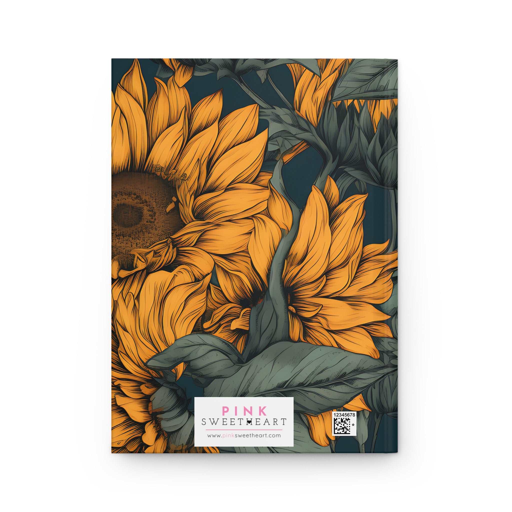 Midnight Sunflowers Hardcover Journal Matte