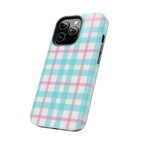 Pastel Gingham Phone Case (Apple & Android) - Pink Sweetheart