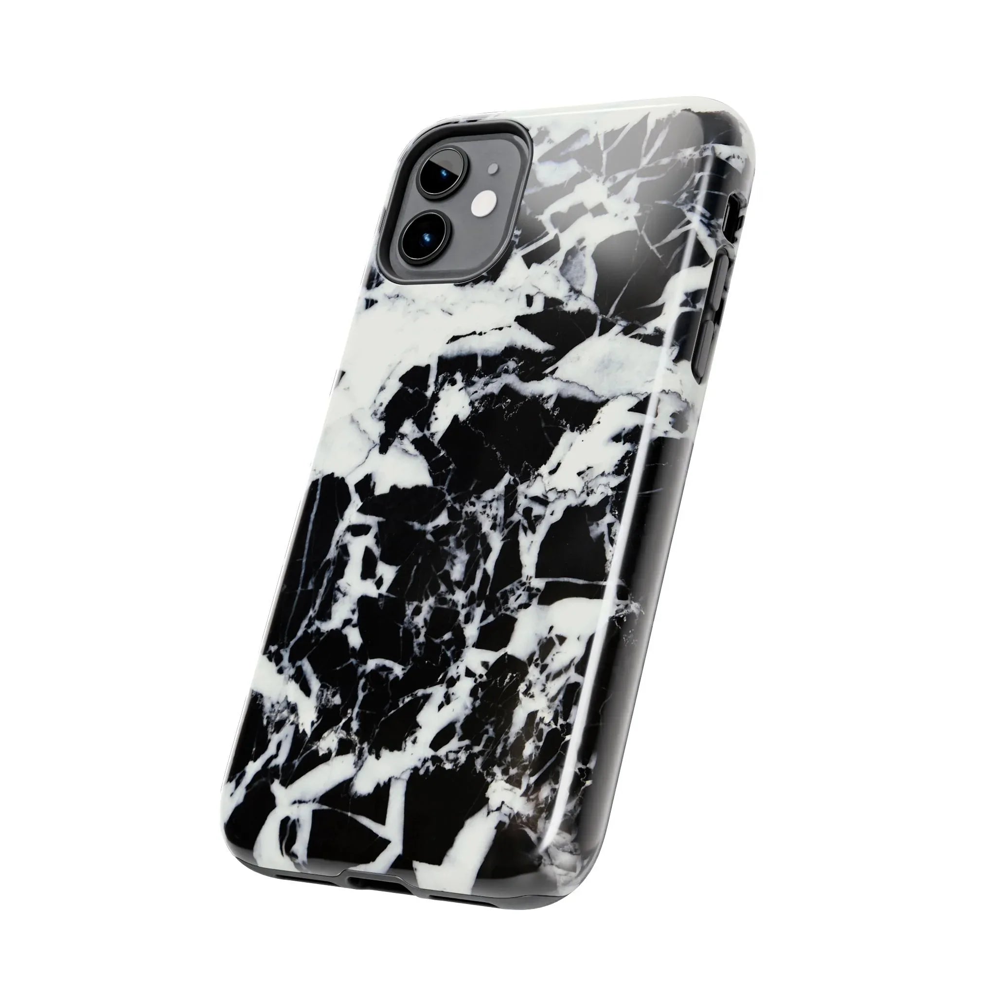 Black & White Shattered Phone Case (Apple & Android) - Pink Sweetheart