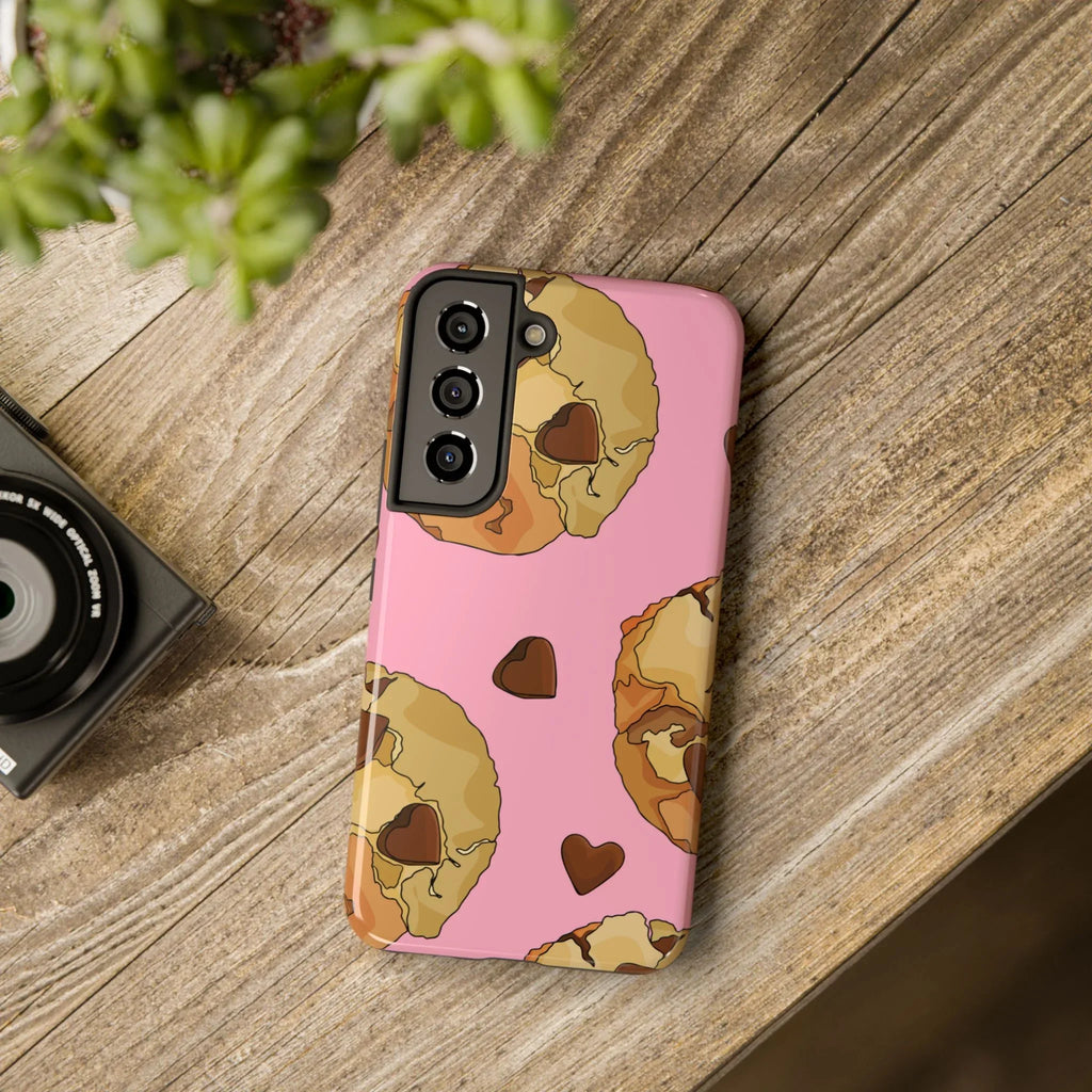 Chocolate Chip Cookies Phone Case (Apple & Android) - Pink Sweetheart