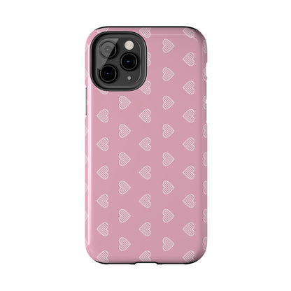 Infinite Pink Hearts Phone Case