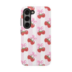 Strawberry Cherries Phone Case (Apple & Android) - Pink Sweetheart
