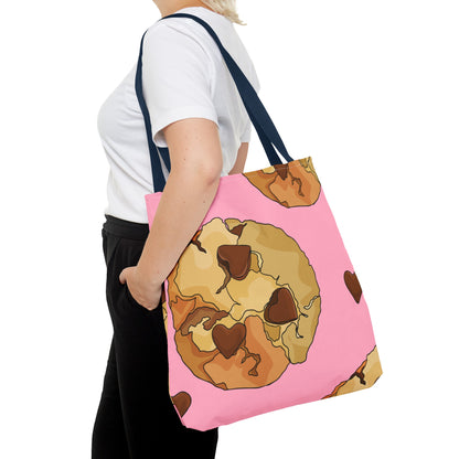 Chocolate Chip Heart Cookies Tote Bag