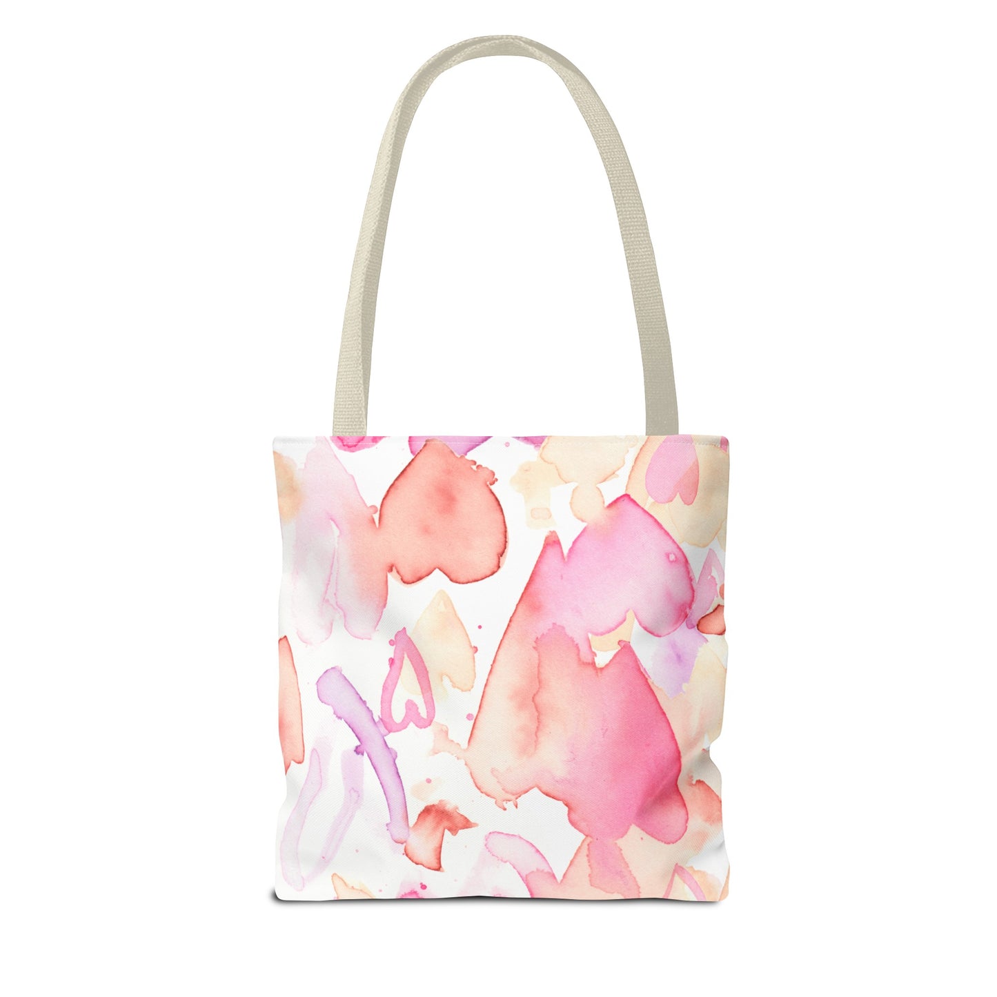 Watercolor Valentine Hearts Tote Bag