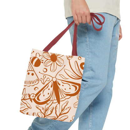 Autumn Butterfly Floral Tote Bag