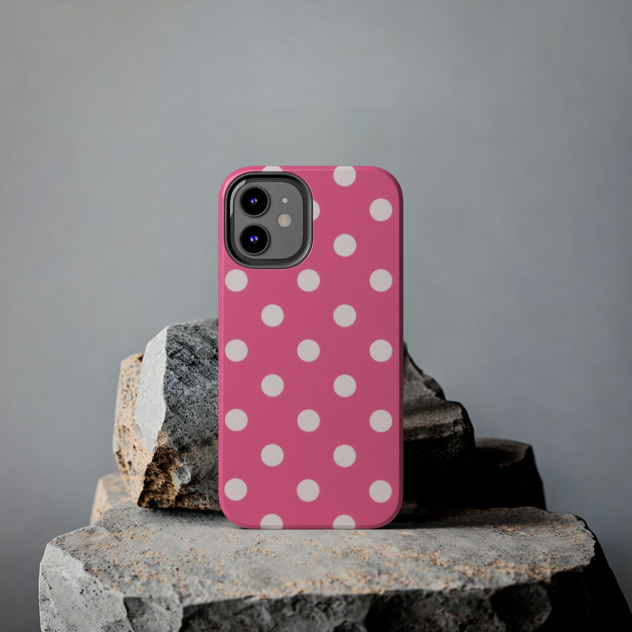 Pink Polka Dot Phone Case (Apple & Android)
