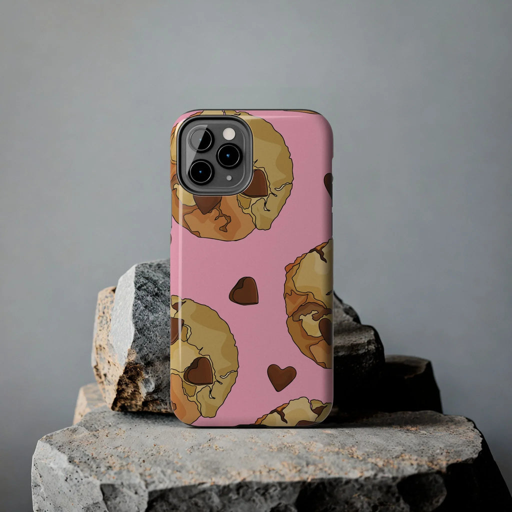 Chocolate Chip Cookies Phone Case (Apple & Android) - Pink Sweetheart