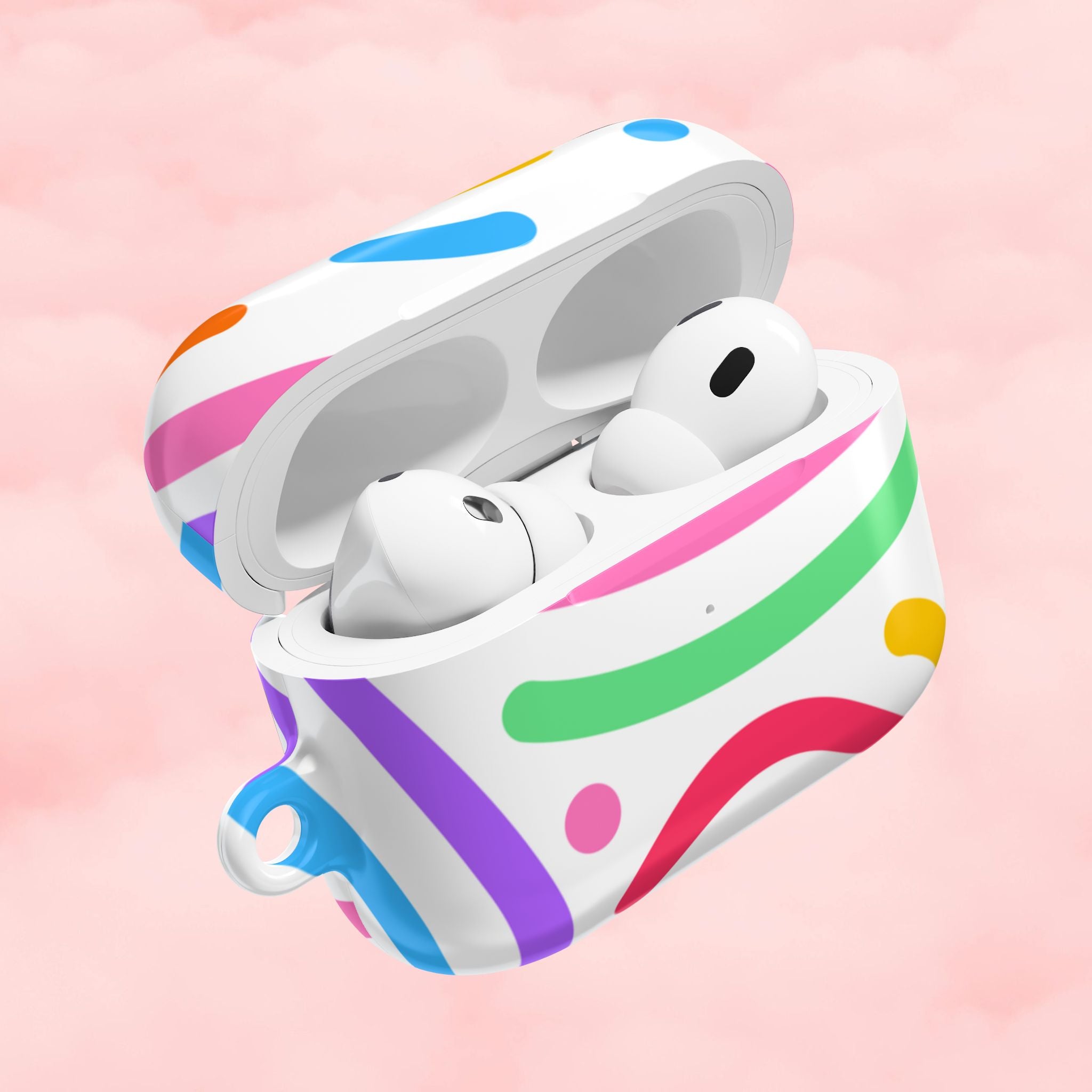 Vibrant Colorful Swirls AirPod Case