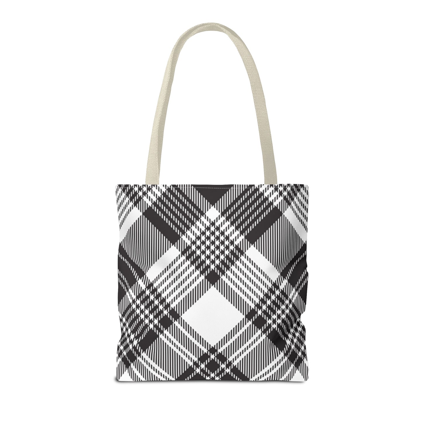 Black Check Tote Bag