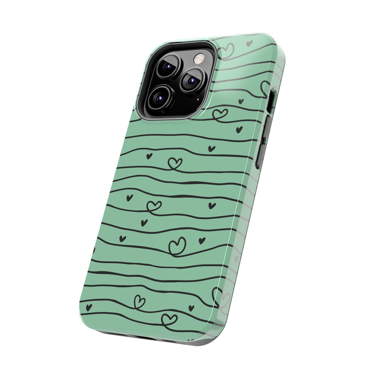 Scribble Love Hearts Phone Case