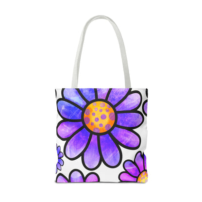 Purple Florals Tote Bag