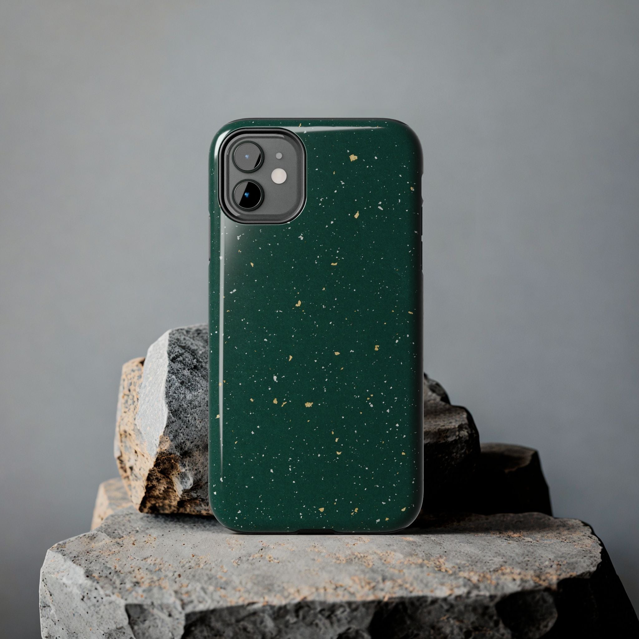 Emerald Gold Flecked Phone Case (Apple & Android)