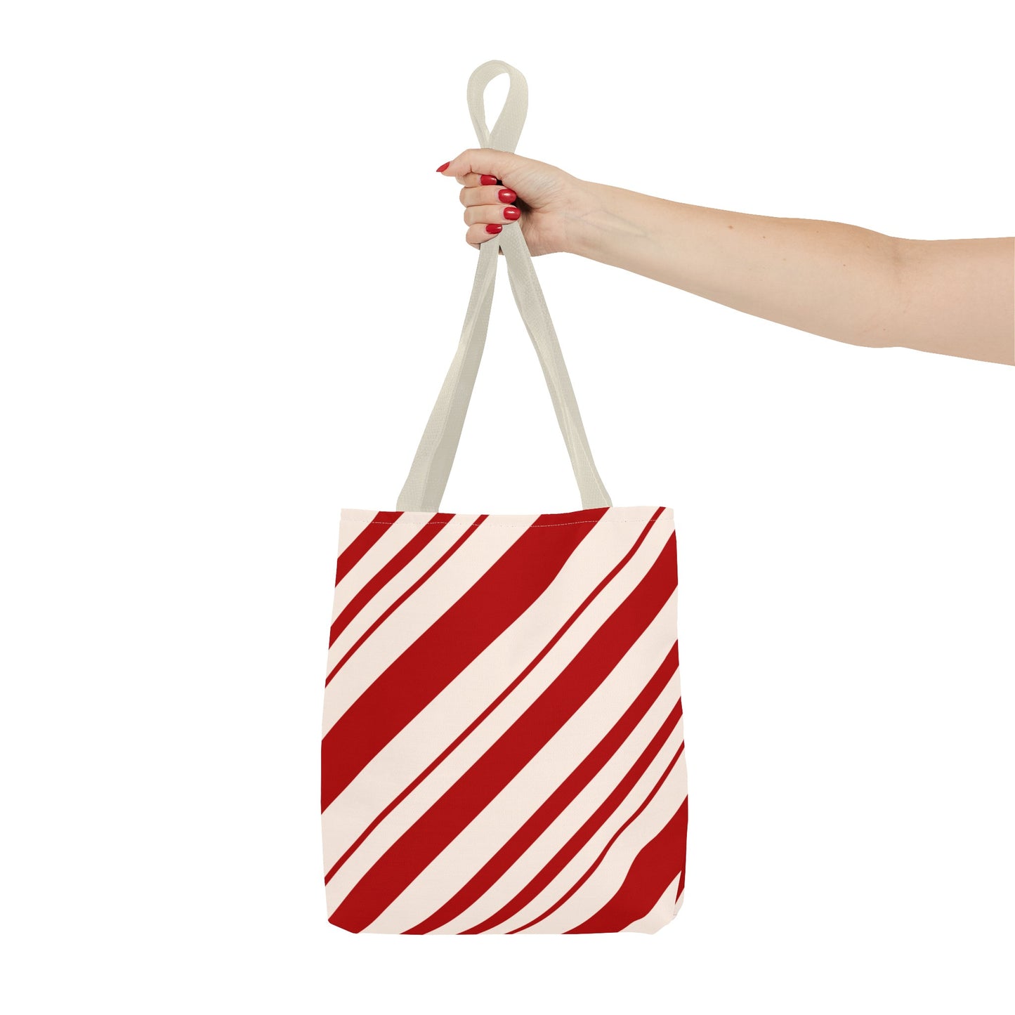 Peppermint Candy Cane Tote Bag