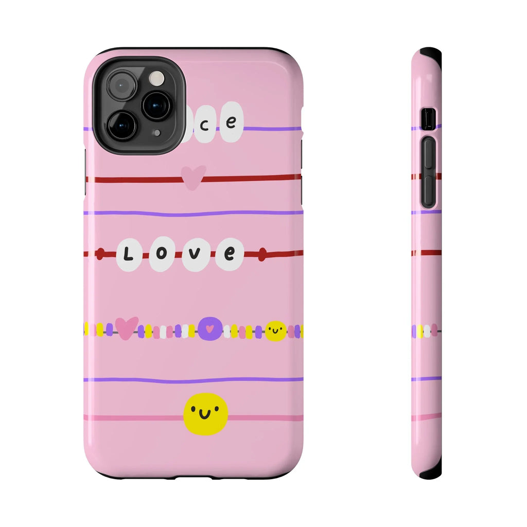 Bestie Bracelets Phone Case (Apple & Android) - Pink Sweetheart
