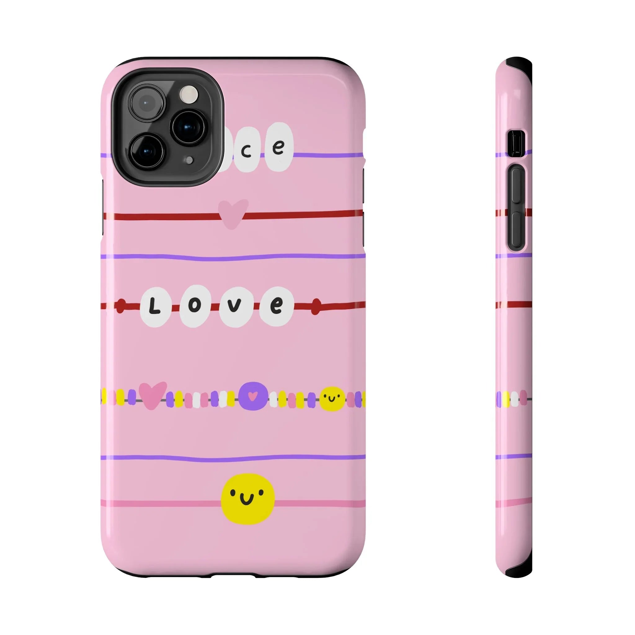 Bestie Bracelets Phone Case (Apple & Android) - Pink Sweetheart