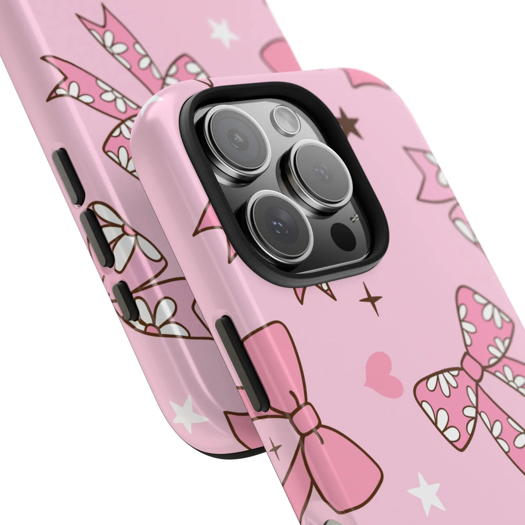 Pretty Pink Bows Phone Case (Apple & Android) - Pink Sweetheart
