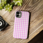 Pink Gingham Phone Case (Apple & Android) - Pink Sweetheart