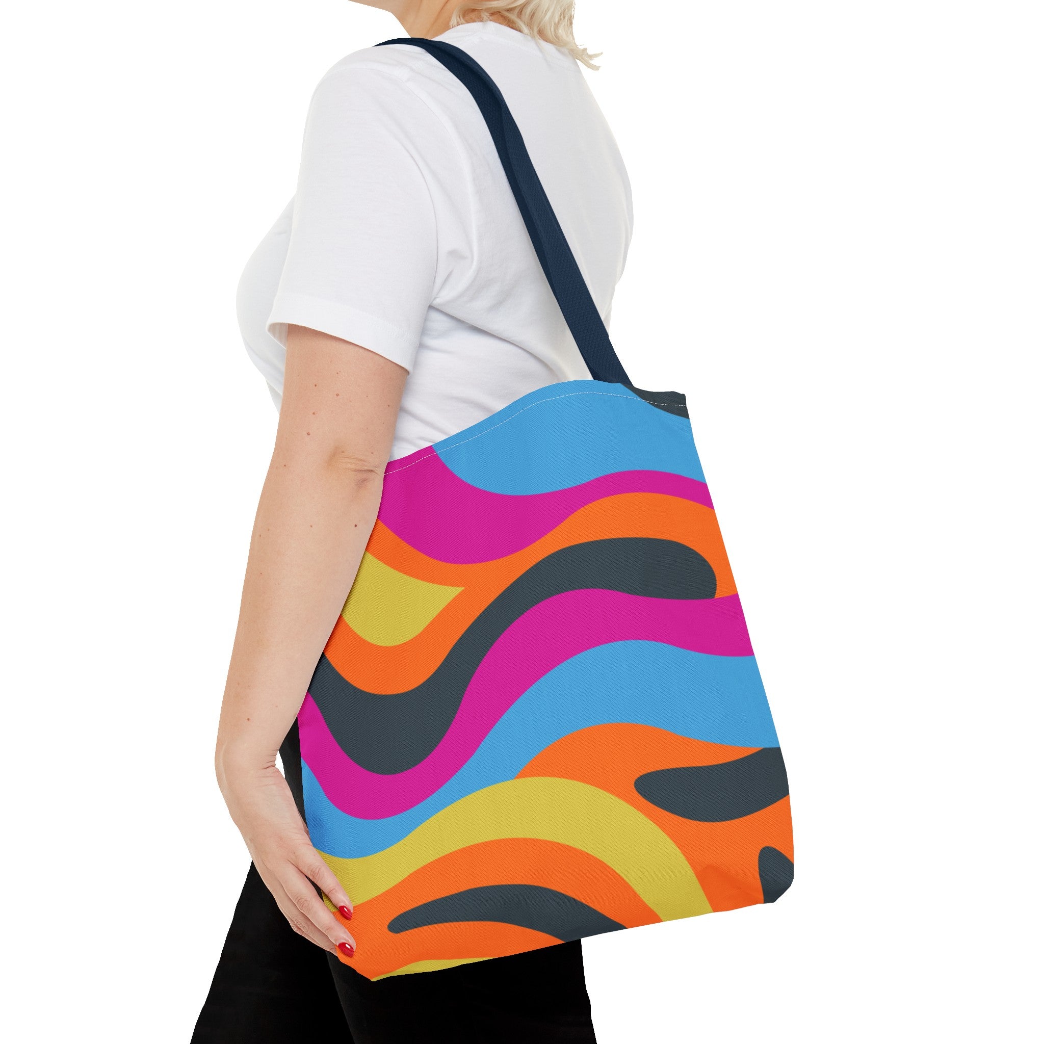 Funky Groove Swirl Tote Bag