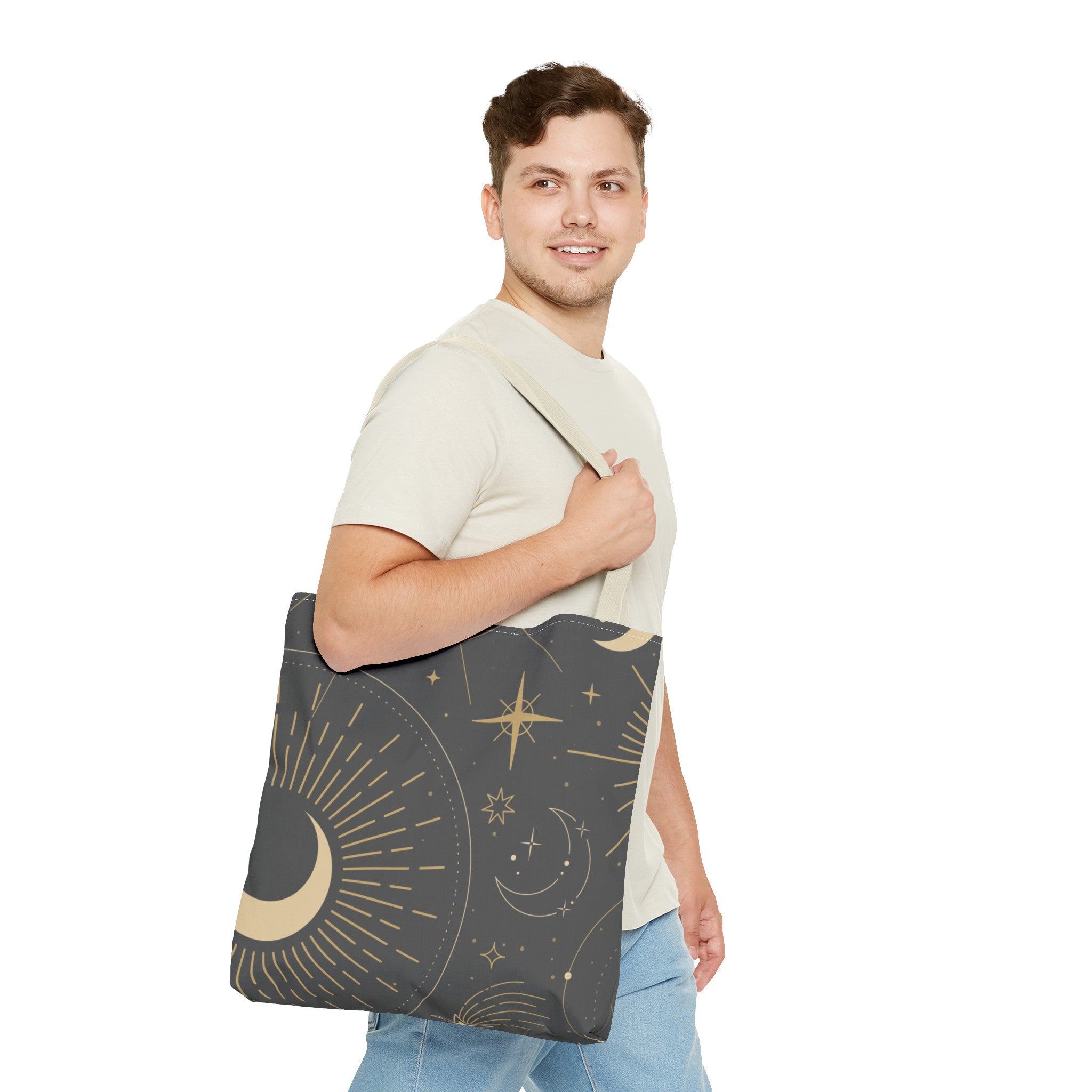 Sun & Moon Abstract Tote Bag