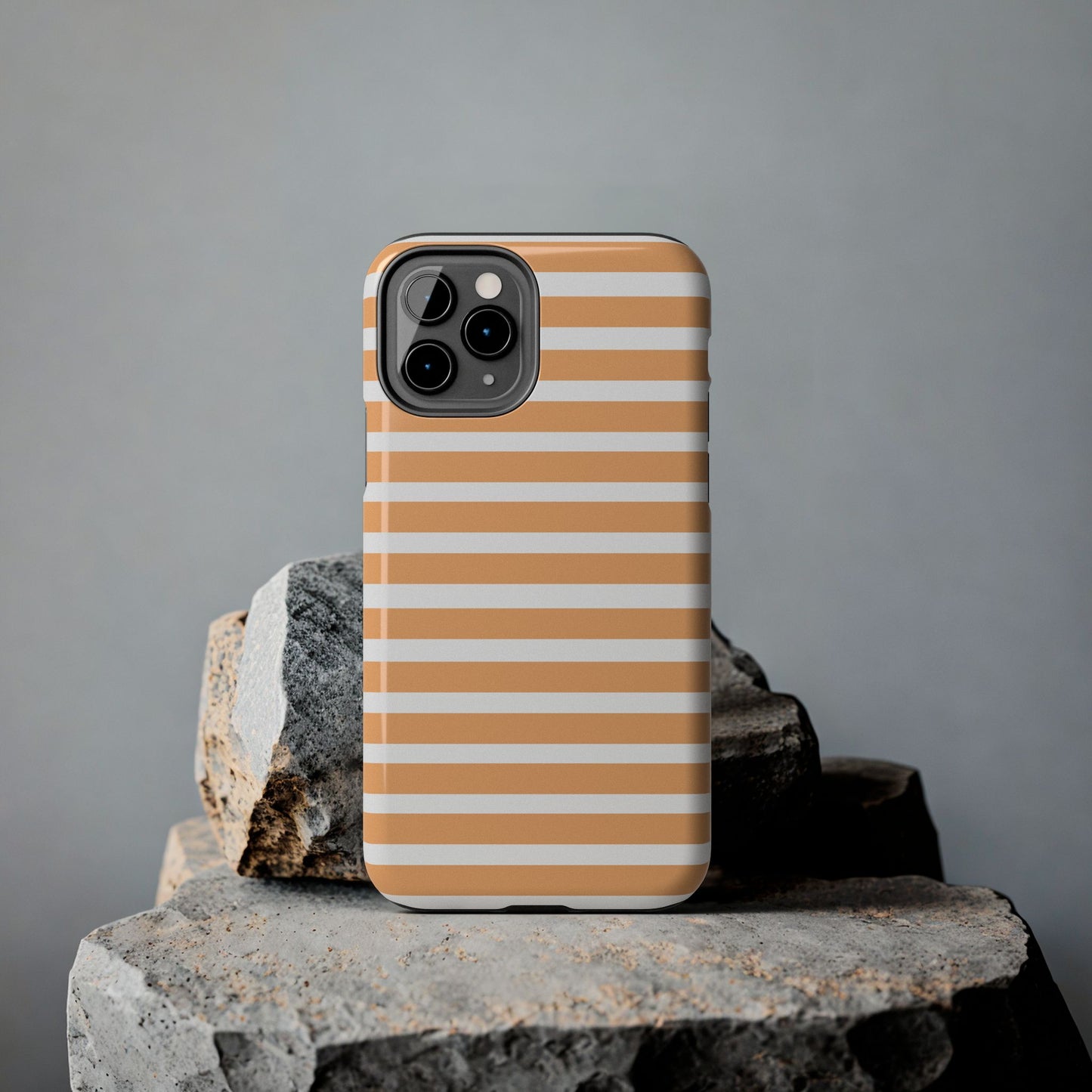 Orange Stripe Lines Phone Case