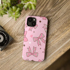 Pretty Pink Bows Phone Case (Apple & Android) - Pink Sweetheart