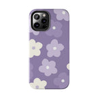 Pastel Purple Flowers Phone Case (Apple & Android) - Pink Sweetheart