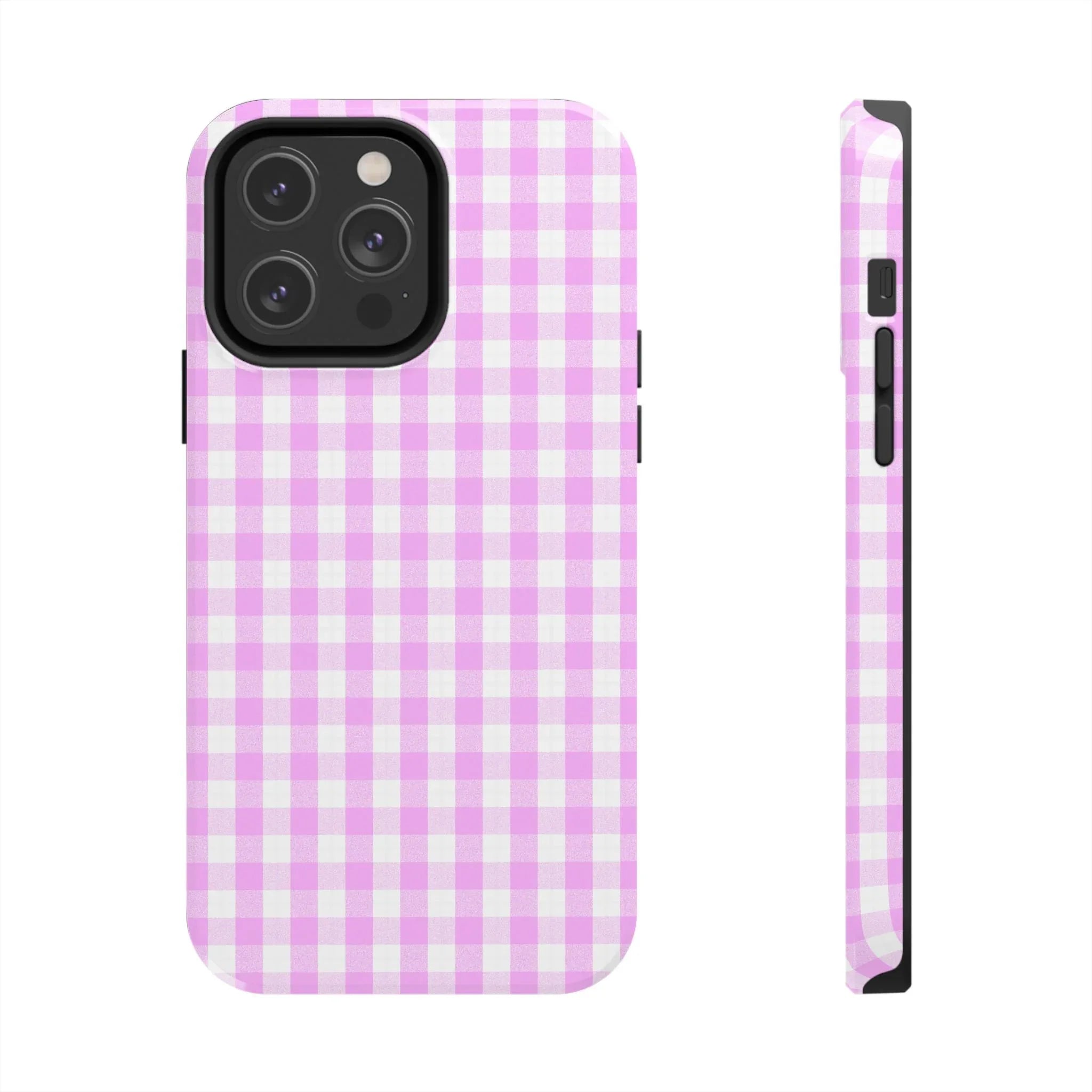 Pink Gingham Phone Case (Apple & Android) - Pink Sweetheart