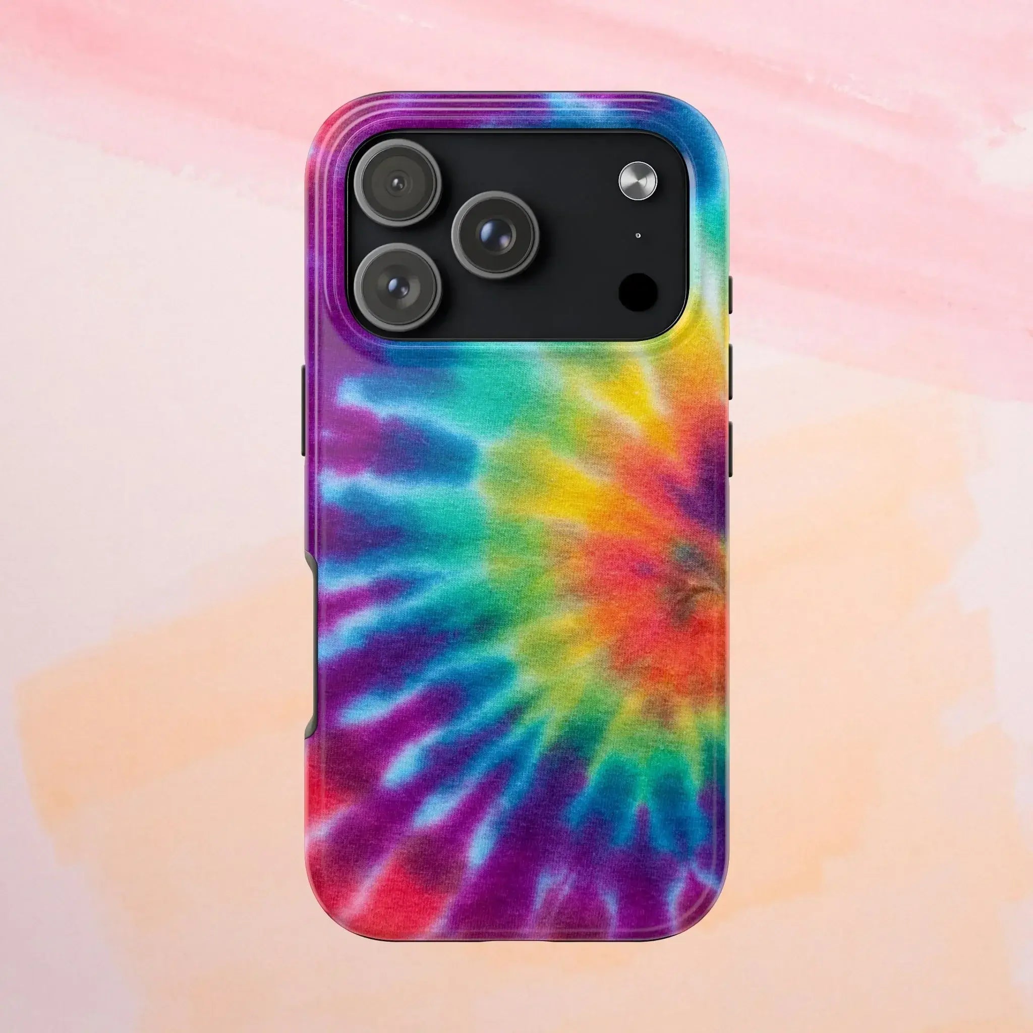Groovy Tie Dye Phone Case (Apple & Android) - Pink Sweetheart