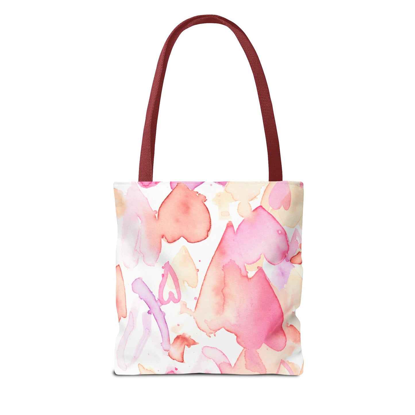 Watercolor Valentine Hearts Tote Bag