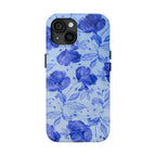 Blue Floral Pattern Phone Case (Apple & Android)