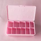 Nail Extension Grid Organizer Case
