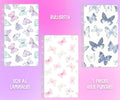 Matte Vellum Cash Envelope Set A6 - 3pcs - Pink Sweetheart