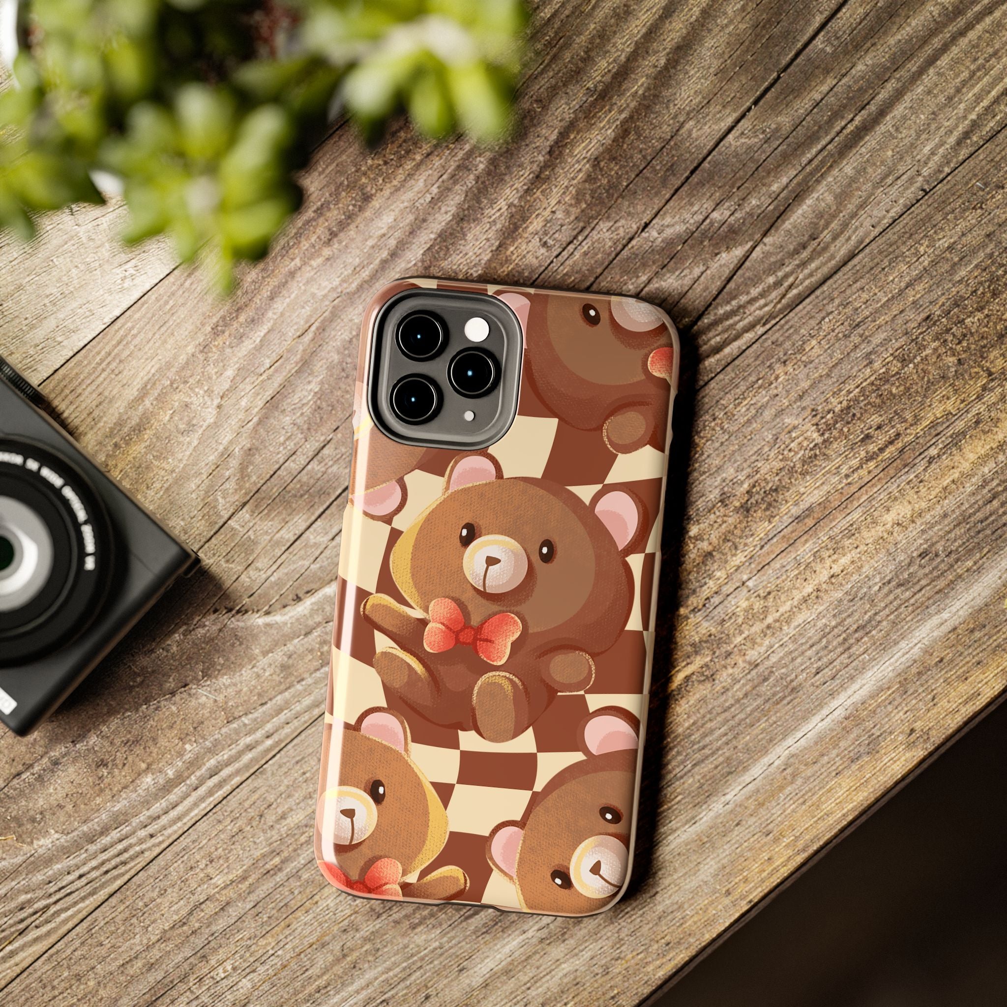 Retro Brown Bear Phone Case (Apple & Android)