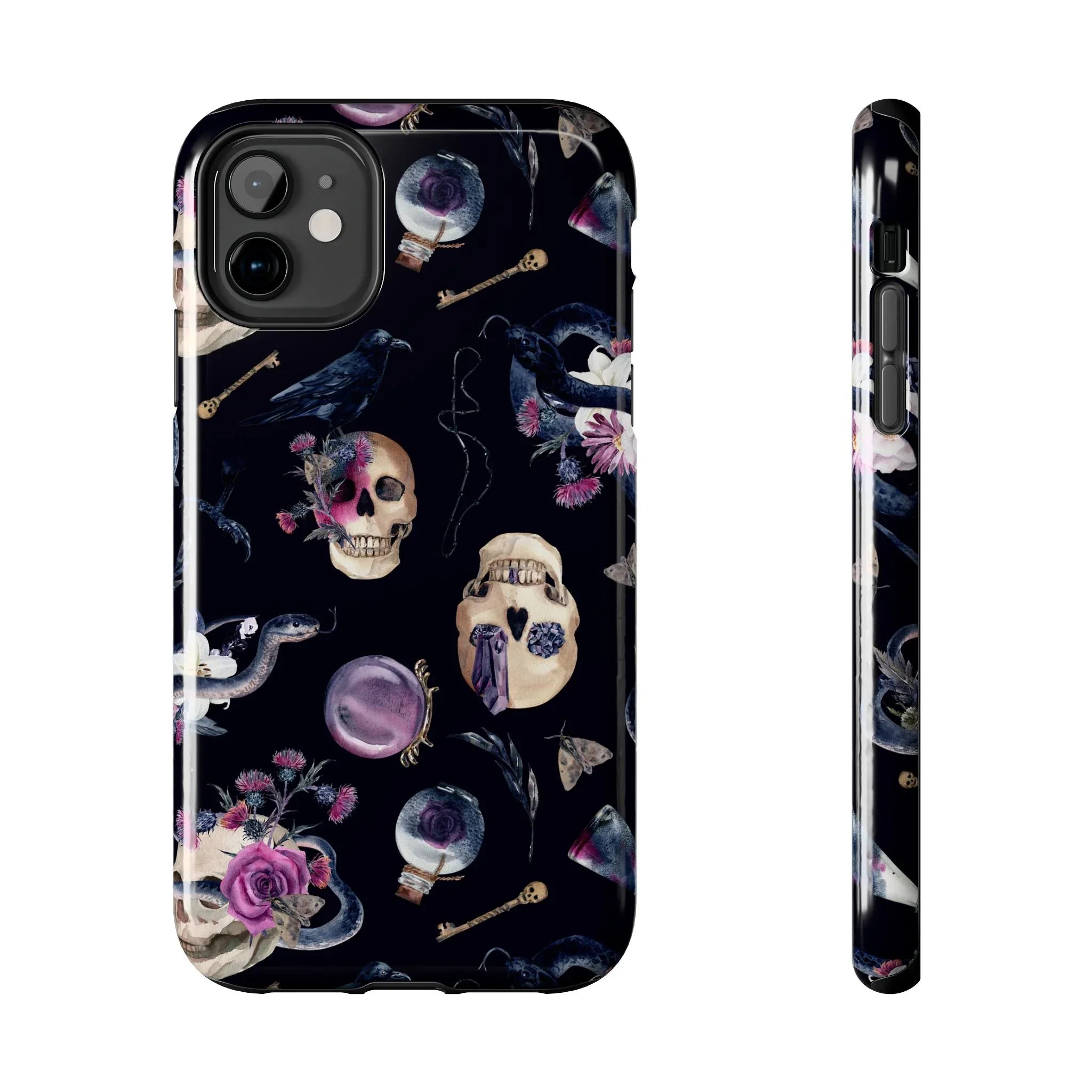 Gothic Witch Spells Phone Case (Apple & Android) - Pink Sweetheart