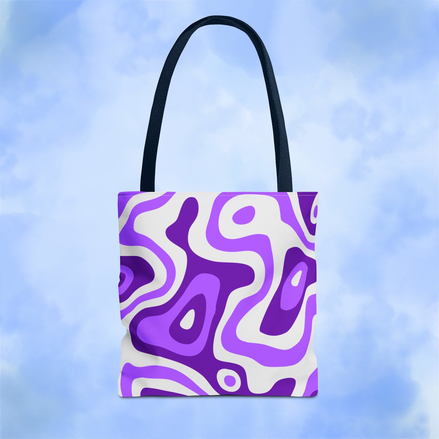 Groovy Purple Lava Tote Bag