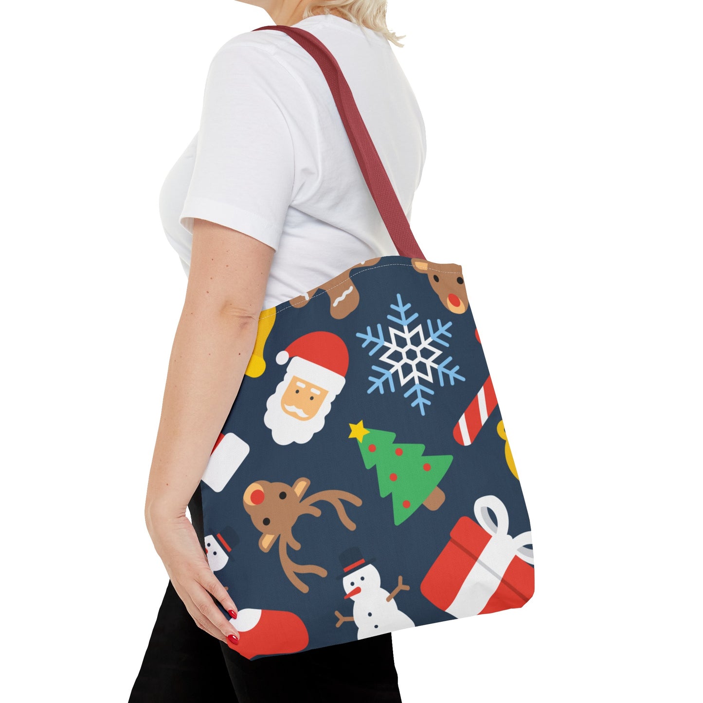 Jolly Christmas Pattern Tote Bag